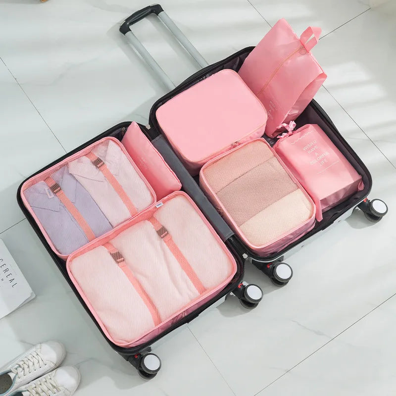 Set de 7 Cubos Organizadores - El Kit Completo para tu Maleta