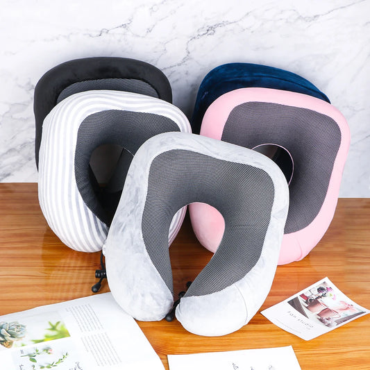 Almohada de Viaje en U - Espuma Memory Foam para Cuello