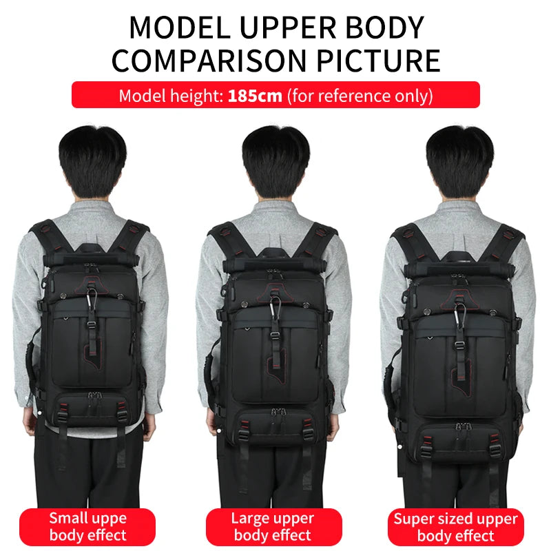 Mochila de Viaje Outdoor 60-80L - Gran Capacidad Impermeable