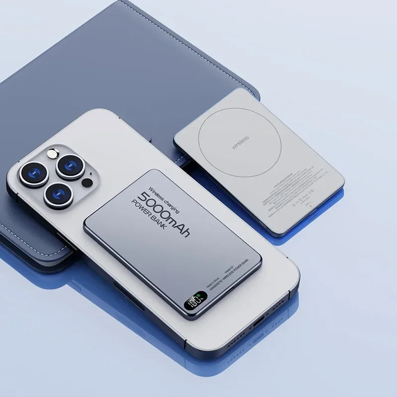 Power Bank Magnético Ultra Delgado 10000mAh - Carga Rápida 22.5W