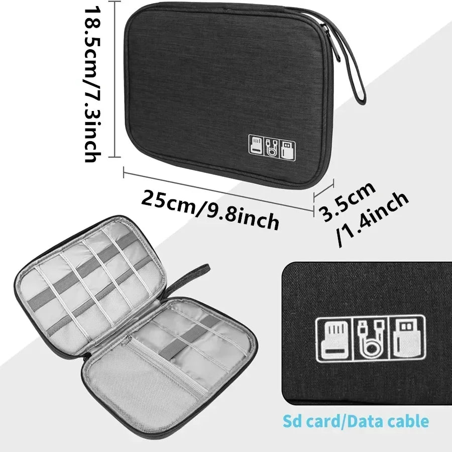 Organizador de Cables y Electrónicos para Viaje