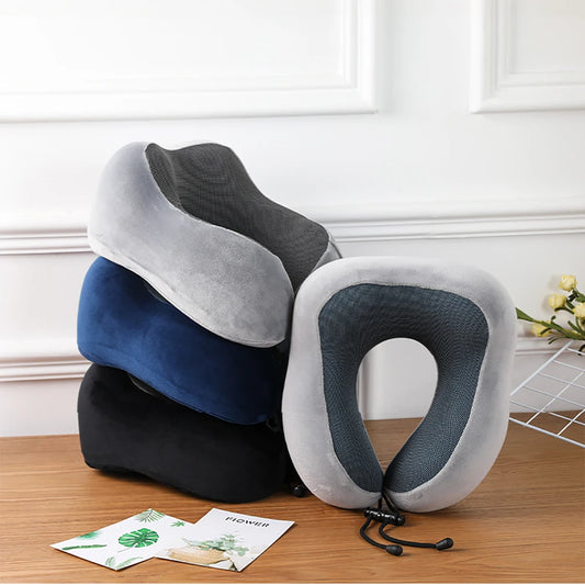 Almohada de Viaje en U - Espuma Memory Foam para Cuello