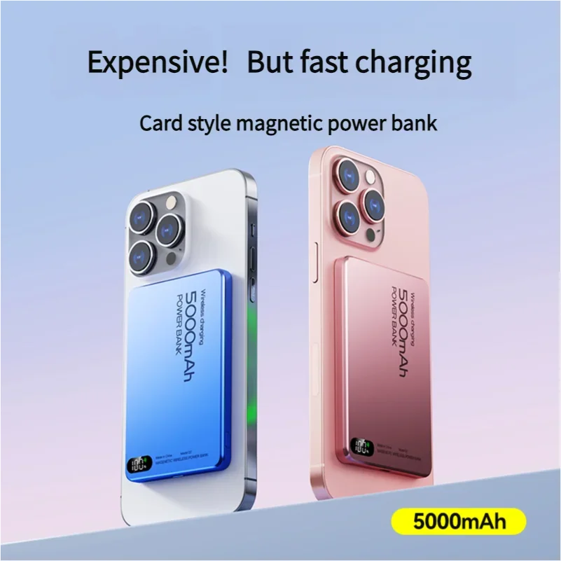 Power Bank Magnético Ultra Delgado 10000mAh - Carga Rápida 22.5W