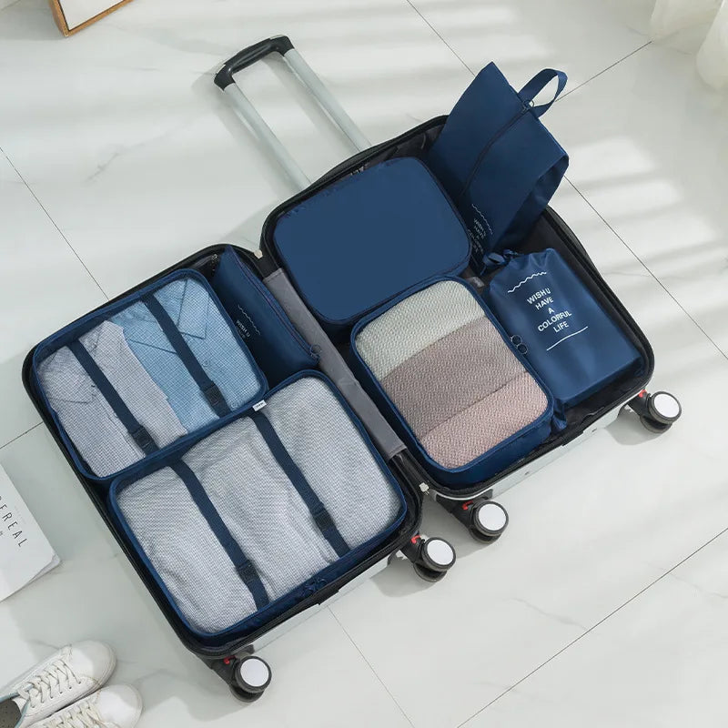 Set de 7 Cubos Organizadores - El Kit Completo para tu Maleta