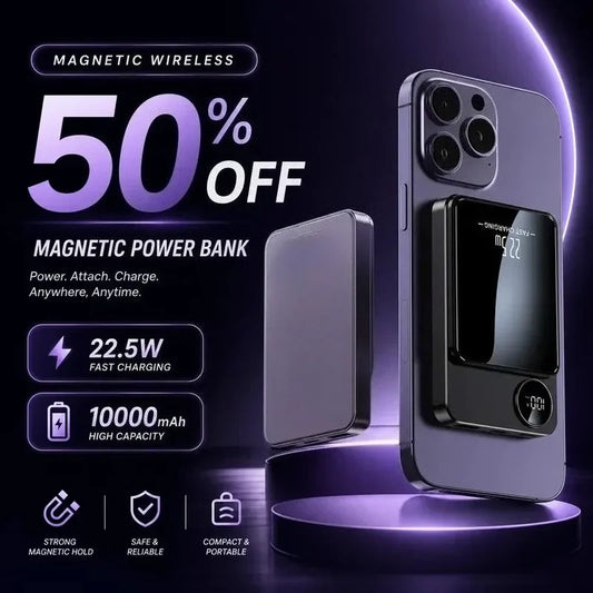 Power Bank Magnético 20000mAh - Máxima Autonomía para tus Viajes