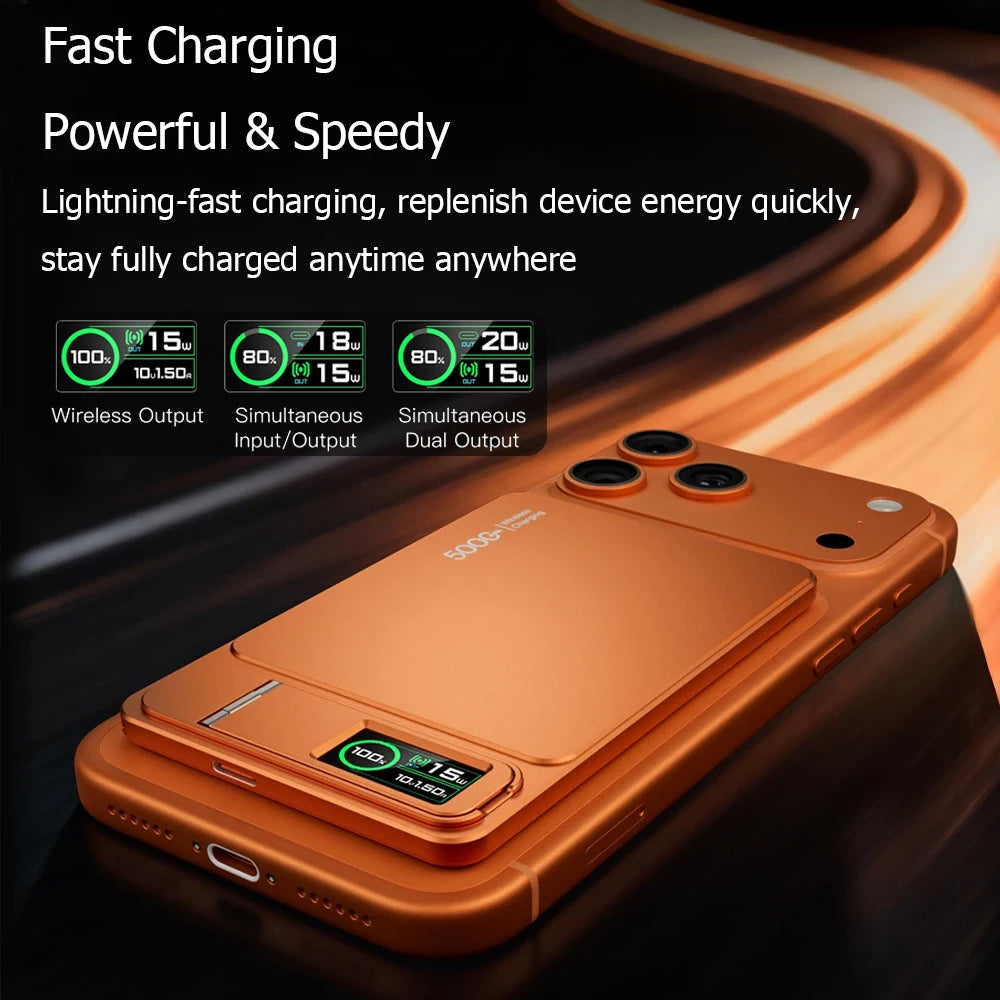 Power Bank Magnético Slim 10000mAh - Carga Inalámbrica MagSafe