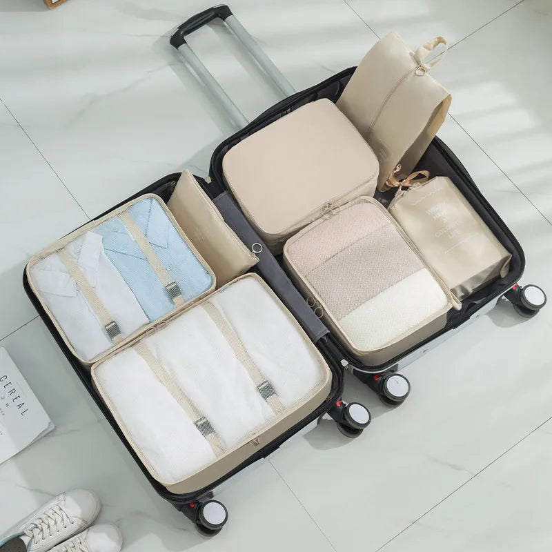 Set de 7 Cubos Organizadores - El Kit Completo para tu Maleta