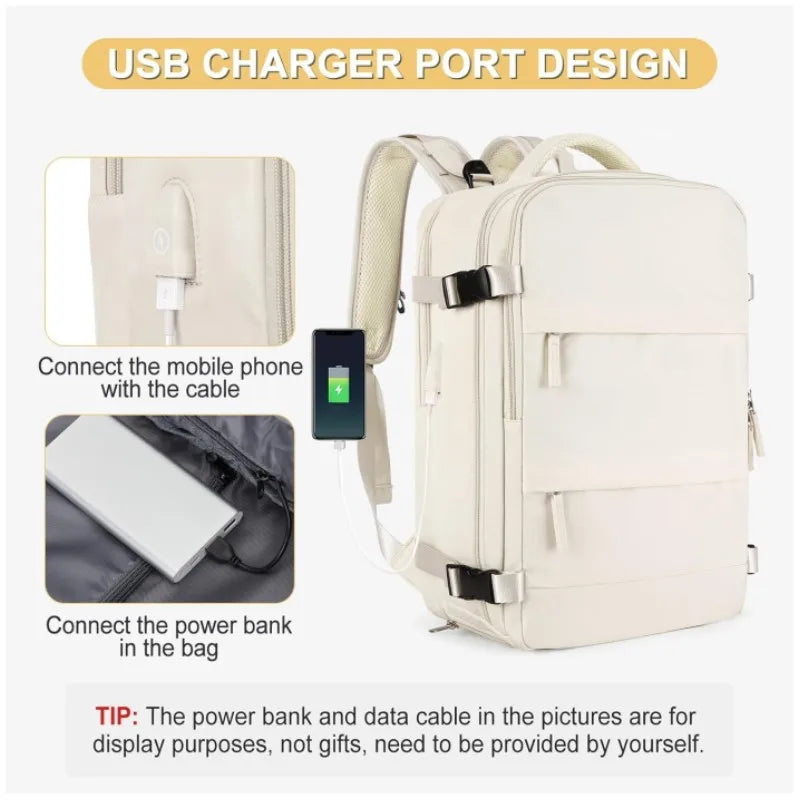 Mochila de Cabina 40x20x25 - Compartimento para Laptop