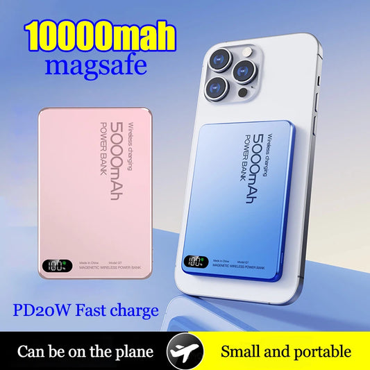 Power Bank Magnético Ultra Delgado 10000mAh - Carga Rápida 22.5W