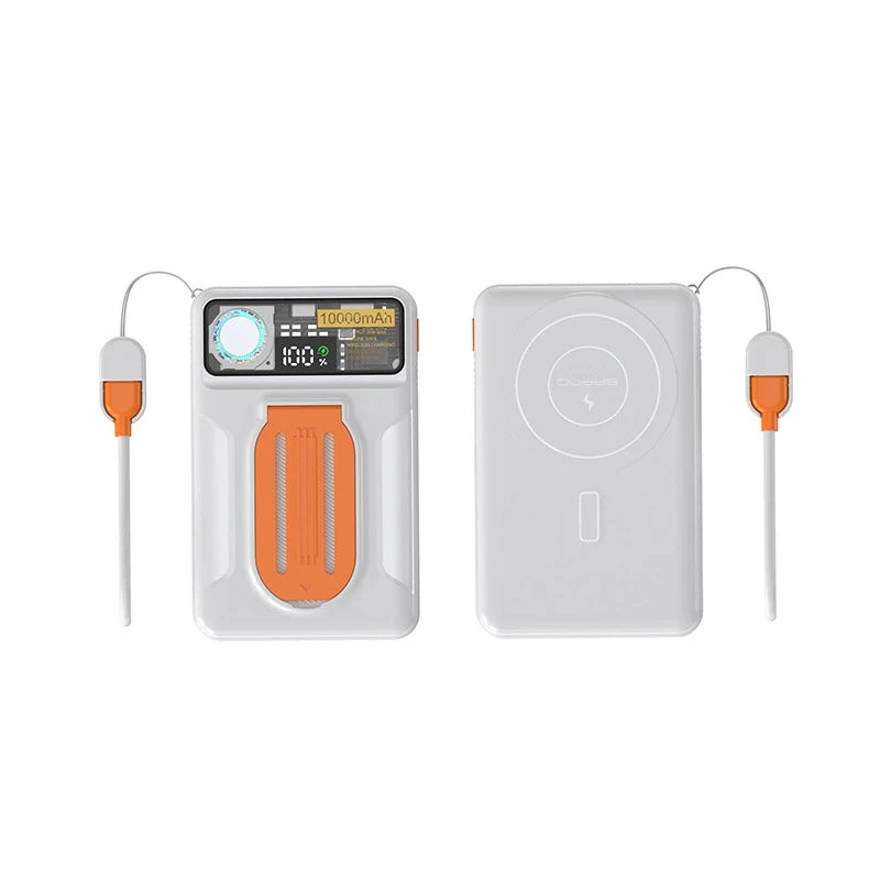 Power Bank Magnético 20000mAh con Soporte y Ventilador - Carga Ultra Rápida