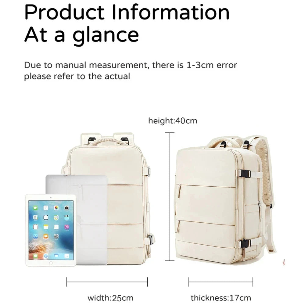 Mochila de Cabina 40x20x25 - Compartimento para Laptop