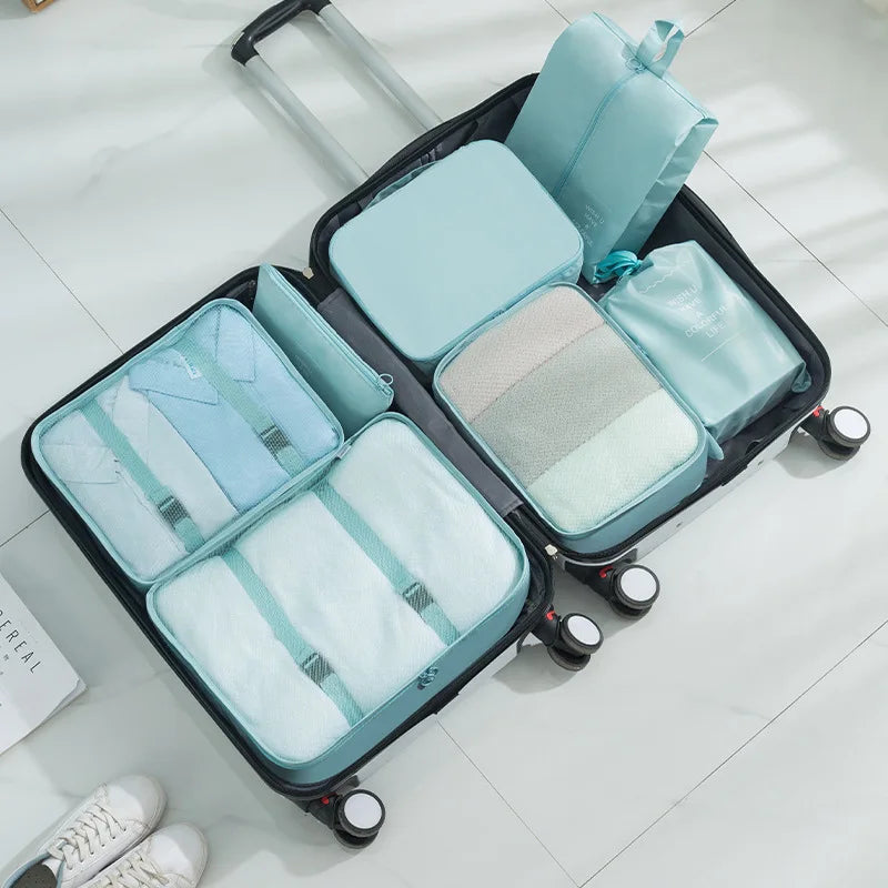 Set de 7 Cubos Organizadores - El Kit Completo para tu Maleta